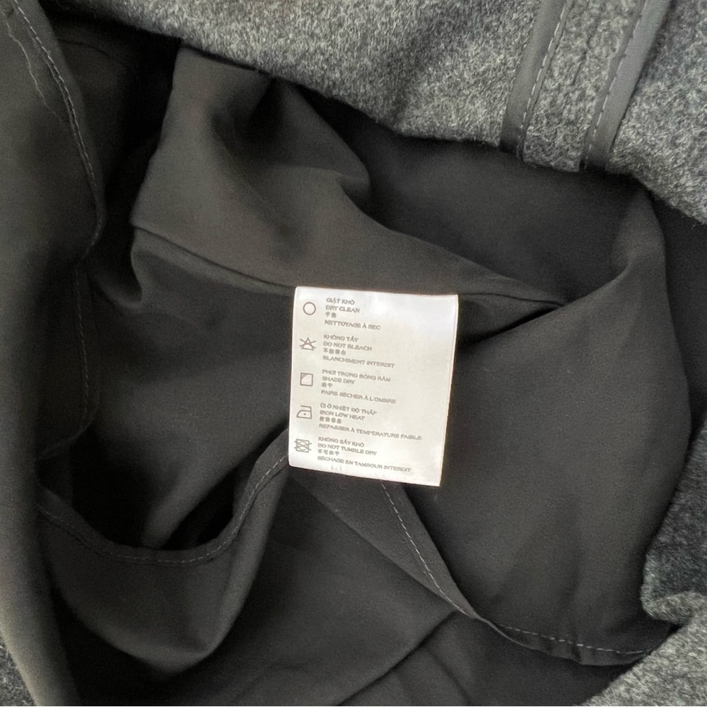 NWT🔖Lobbster Vietnamese Designer Brand Grey Draped Midi Skirt Wool A-line - Picture 6 of 12